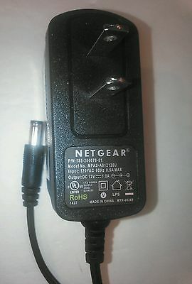 NEW Netgear MPAS-A012120U 12V 1A Router Power Supply 585-200078-01